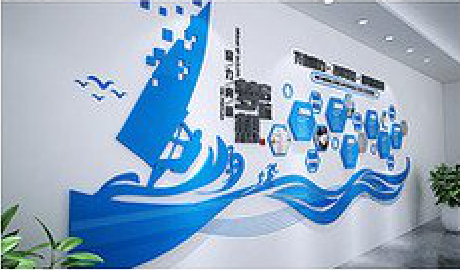 宝丰海浪主题文化墙如何设计？