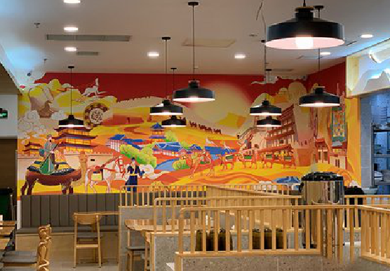 宝丰商业空间彩绘介绍。