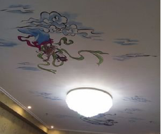 宝丰如何快速绘制天花板上的手绘墙？