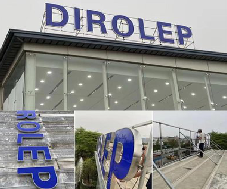 宝丰楼顶发光字安装的注意事项。